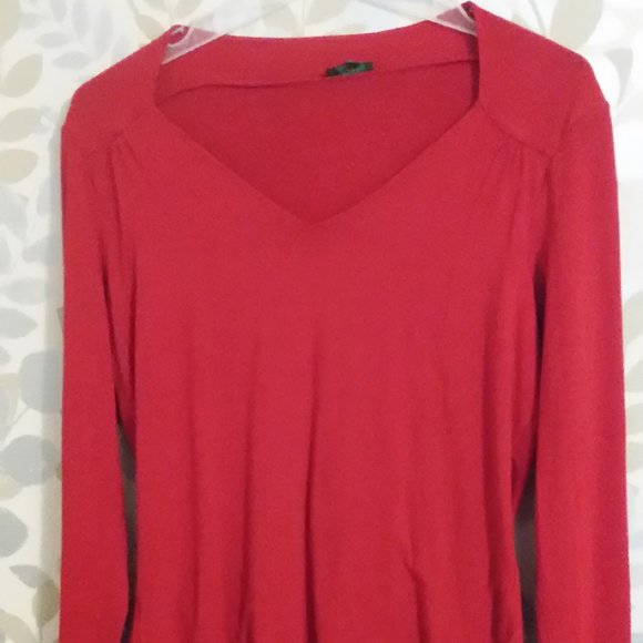 Red Blouse Sz L - Picture 3 of 4